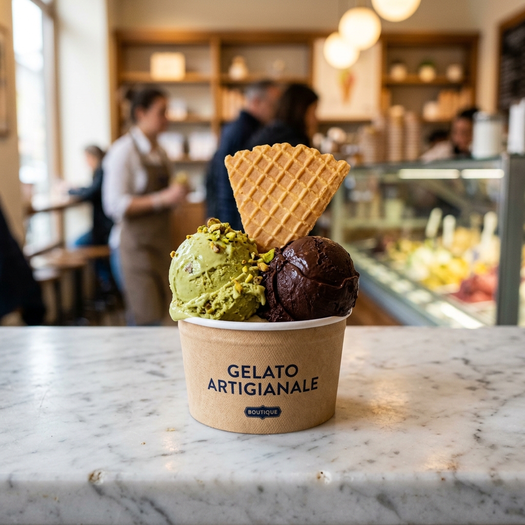 Detalle de Gelato en Copa